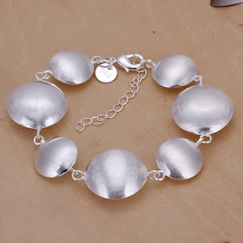 Est Silver Pulseras Sand Round Cattle Bracelete Accessories Hbh 65 1