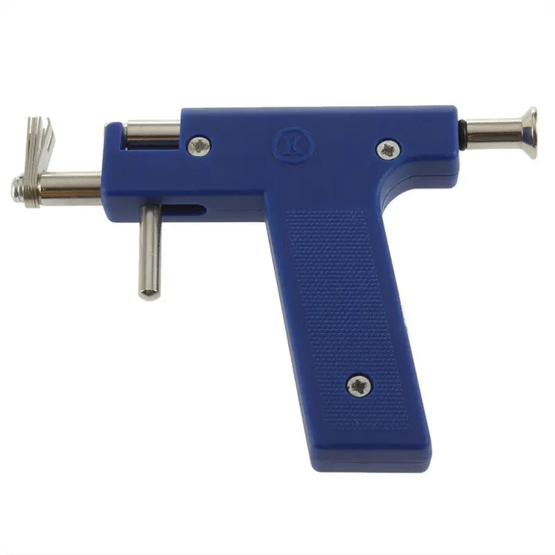 Est Stainless Steel Body Navel Ear Nose Piercing Gun 78Pcs Ears Studs Tool Kit 2