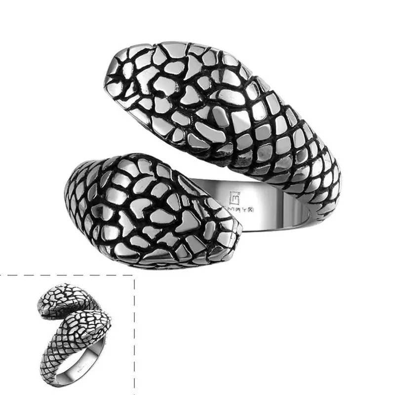 Est Stainless Steel Rings For Men Snake Anel Feminino Ruby Jewelry Mayar1 1