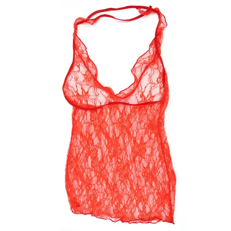 Etaoline Flower Side V Collar Perspective Lace Sexy Stretchyhollow Out Design Underwear Tight With Underwear 3