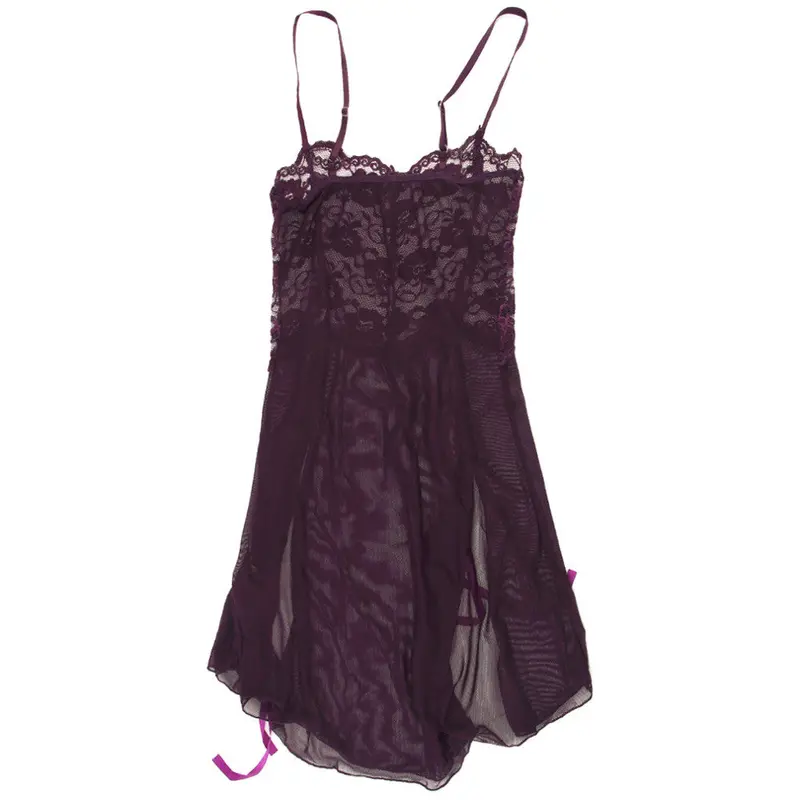 Etaoline Lace Split Joint Sexy Lingerieopen Cardigan Underwear Dress Braces Skirt With Underwear Nightwear 7