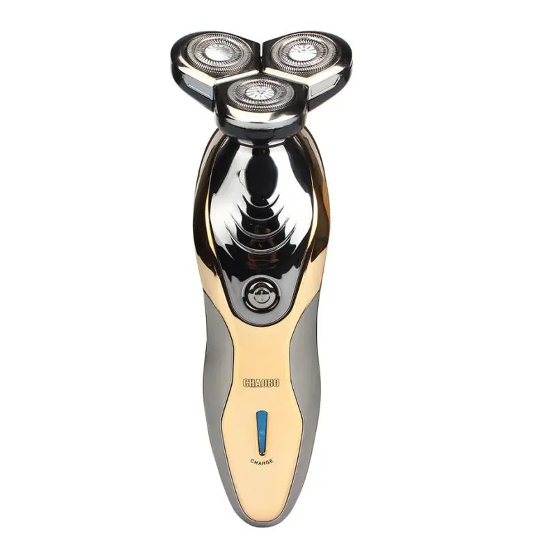 Eu Plug Fashion Design Portable 3 In 1 3D Men Rechargeable Cordless Rotary Electric Shaver Hair Mustache Razor Home 1
