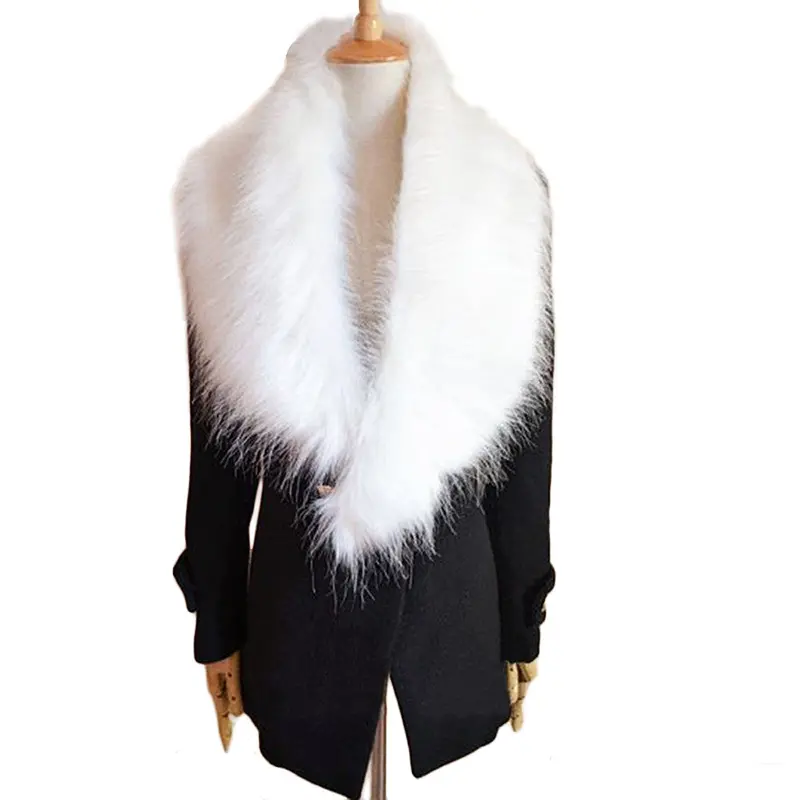 European And American Popular Womens Scarf Foulard Faux Fur Collar Shawl Collar Wrap Stole Scarves 3