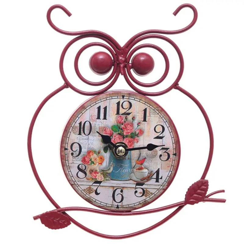 European Classical Clock Watches Home Decoration Living Table Owl Clocks 90275 1