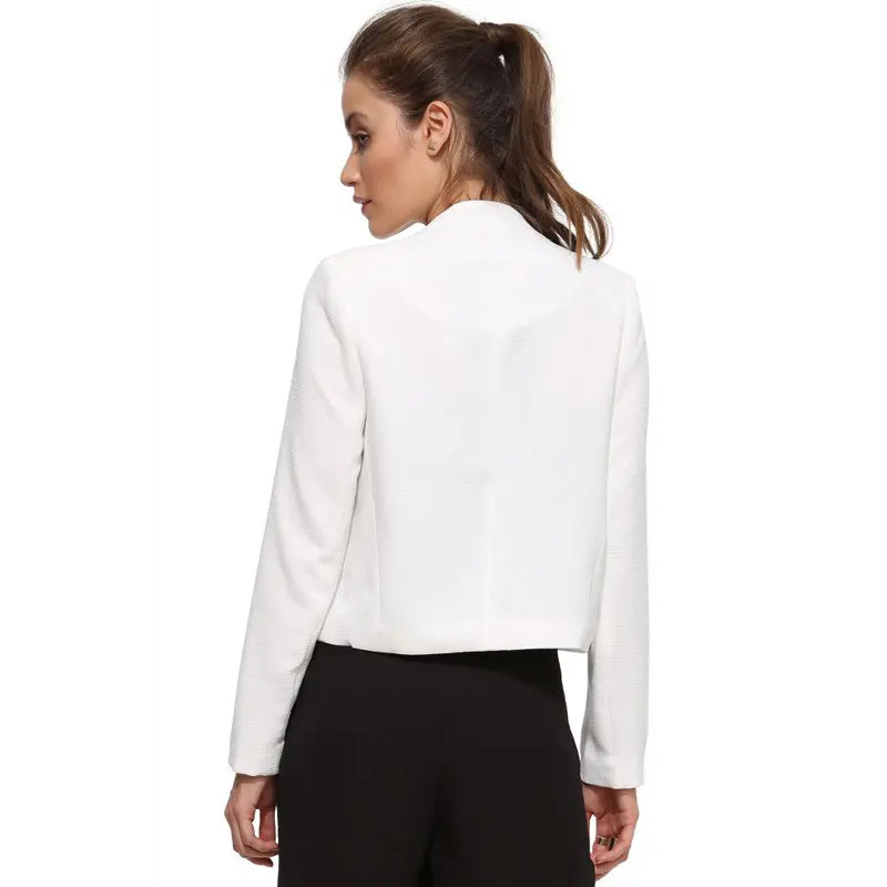 European Long Sleeve Women Blazers And Jackets Cardigan Jacket Coat Women Solid Color Leisure Blazer Femme 6