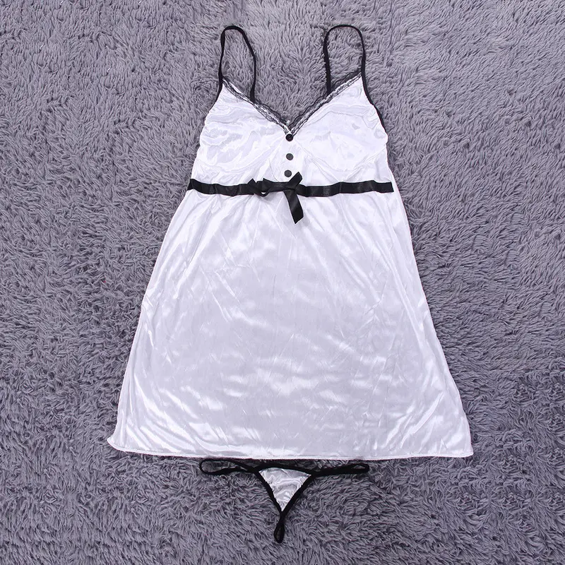 European Style Sexylace Lingerie Lady Babydoll Nightwear Underwear Redwhitepinkpurple Color S-3Xl Size 5