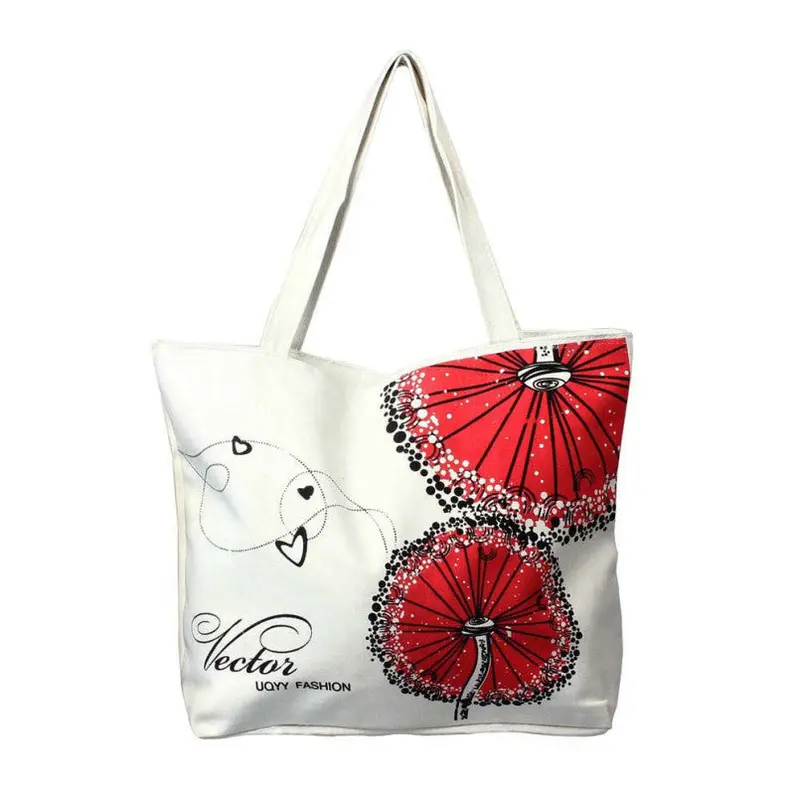 Excellent Quality Canvas Women Bag Color Printing Lady Girls Handbags Shoulder Bag Casual Bolsa Shopping Bags 01# 1