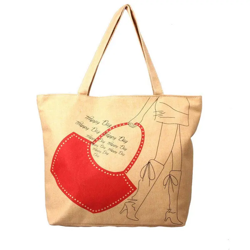 Excellent Quality Canvas Women Bag Color Printing Lady Girls Handbags Shoulder Bag Casual Bolsa Shopping Bags 1