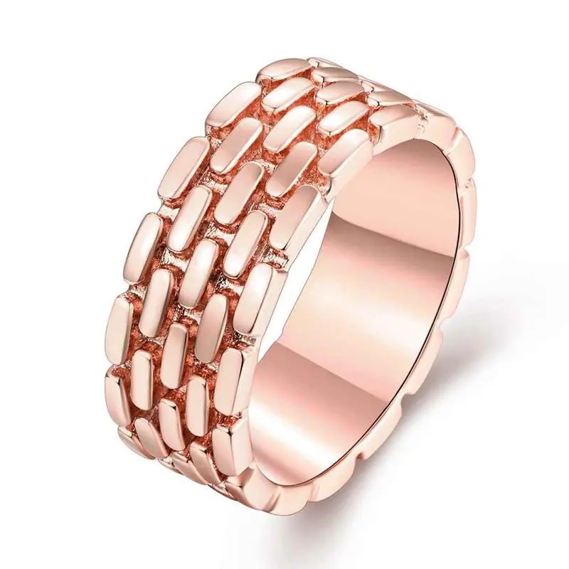 Exo 18K Gold Plated Engagement Ring Round Drum Anel Margarida 2