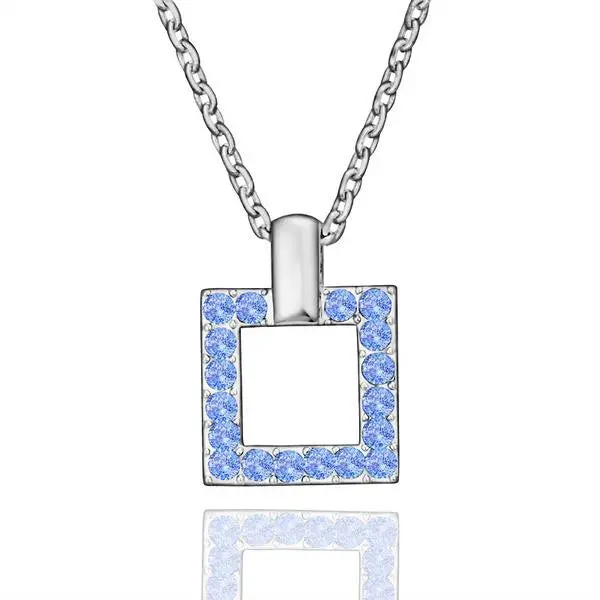 Exo 18K Gold Plated Pendants Violetta Square Collares Populares Charm 49 2