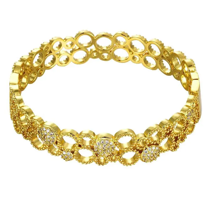 Exo 18K Gold Plated The Circular Hollow Men Bracelet Love 1