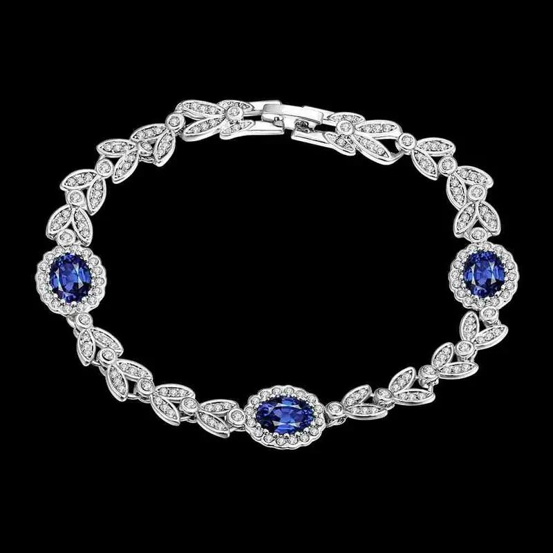 Exo 18K Gold Plating Bracelets &Amp; Bangles Hemp Flowers Like Rhinestone Pulseras Hombre Jewelry Display 2