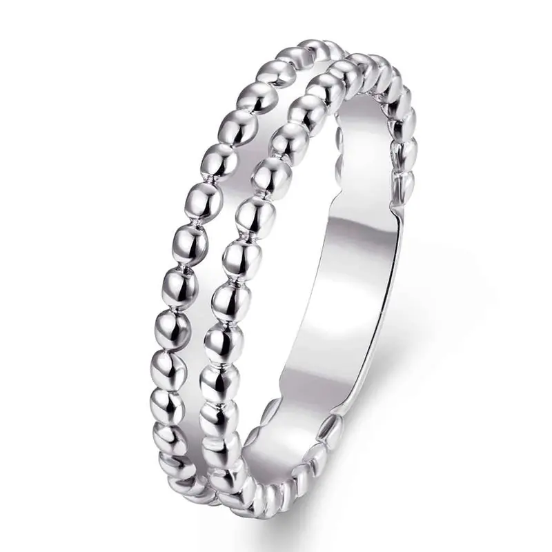 Exo 18K Gold Plating Rings Thin Beads Anel Masculino Men Jewelry 3
