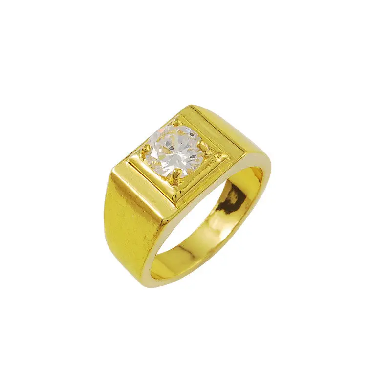 Exo 24K Gold Plated Ring Fine White Cryatal Anel Charms322 1