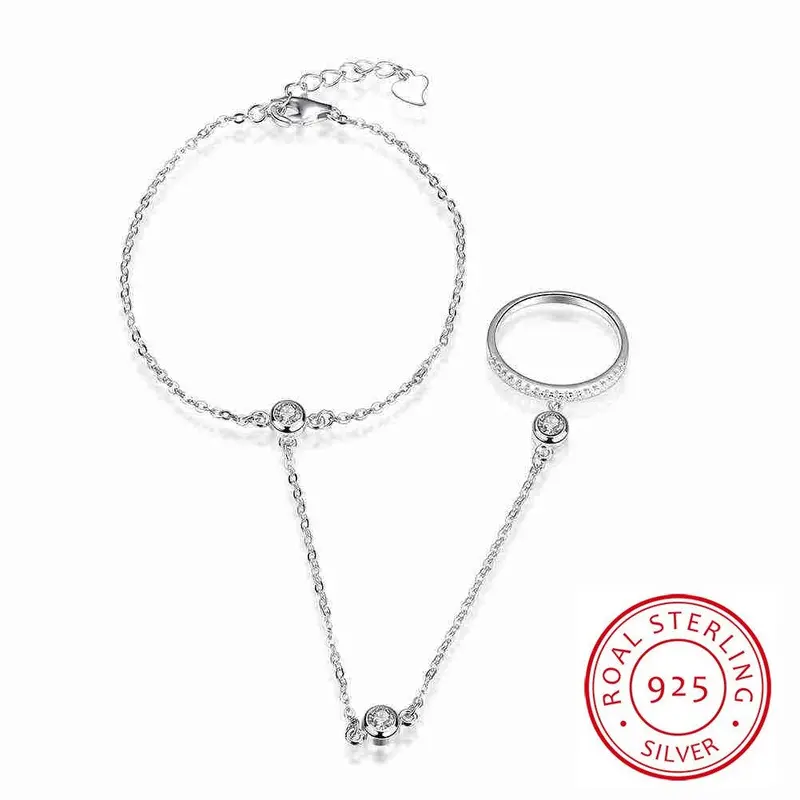 Exo 925 Sterling Silver In Jewelry Bracelets Amp Bangles Circle Connected Pulseras Hombre Love Stvh 44 1