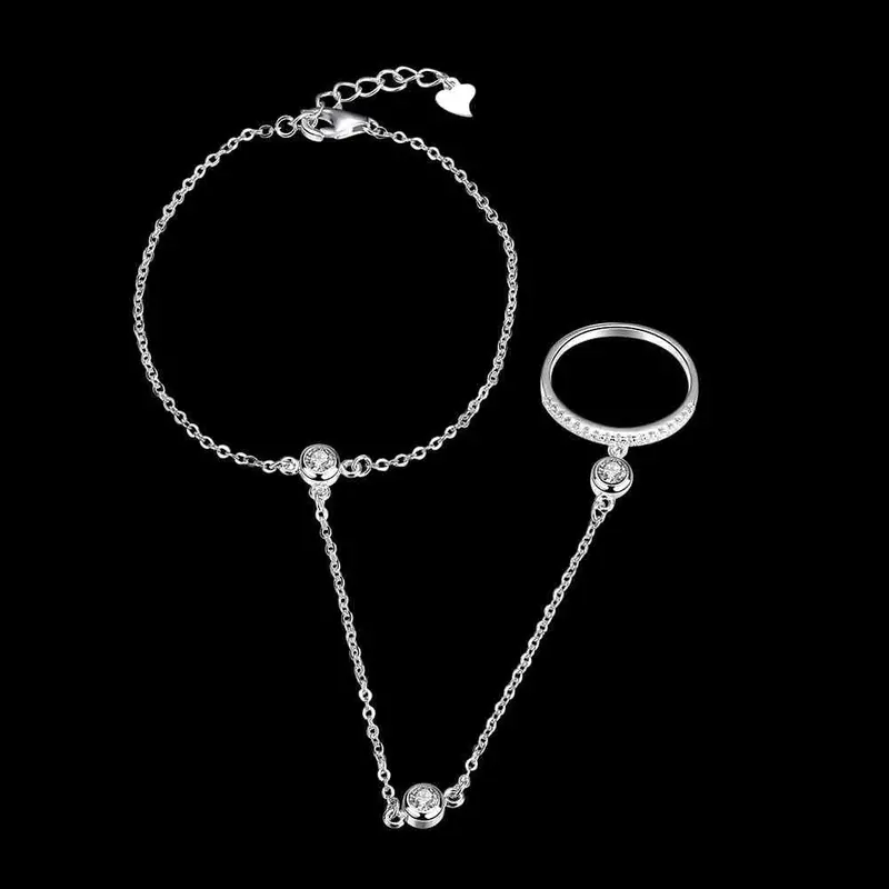 Exo 925 Sterling Silver In Jewelry Bracelets Amp Bangles Circle Connected Pulseras Hombre Love Stvh 44 2