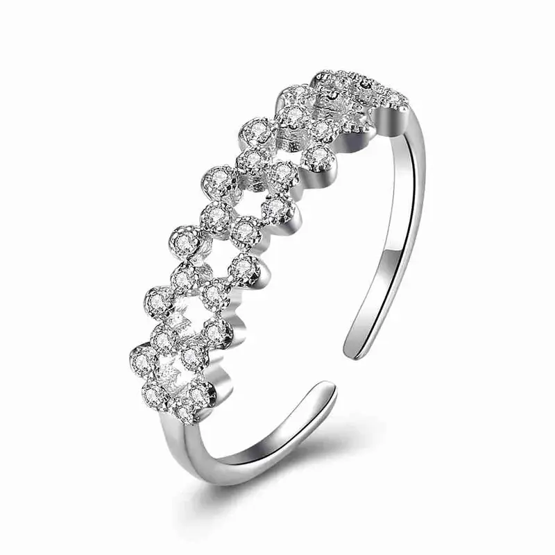 Exo 925 Sterling Silver Rings Flower Vine Anel De Ouro Ruby Jewelry293 1