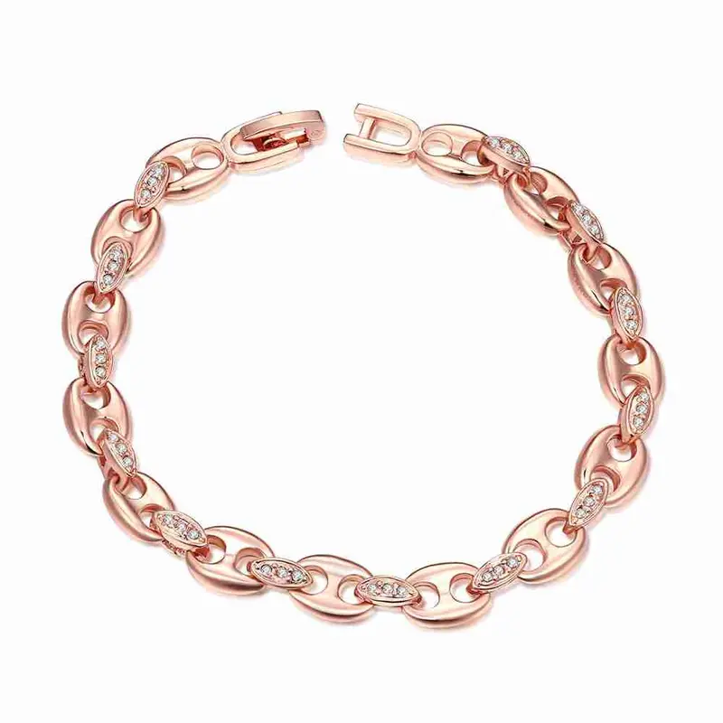 Exo Austrian Crystal Bracelet Charms Irregular Chain Anchor Floating Charms 1