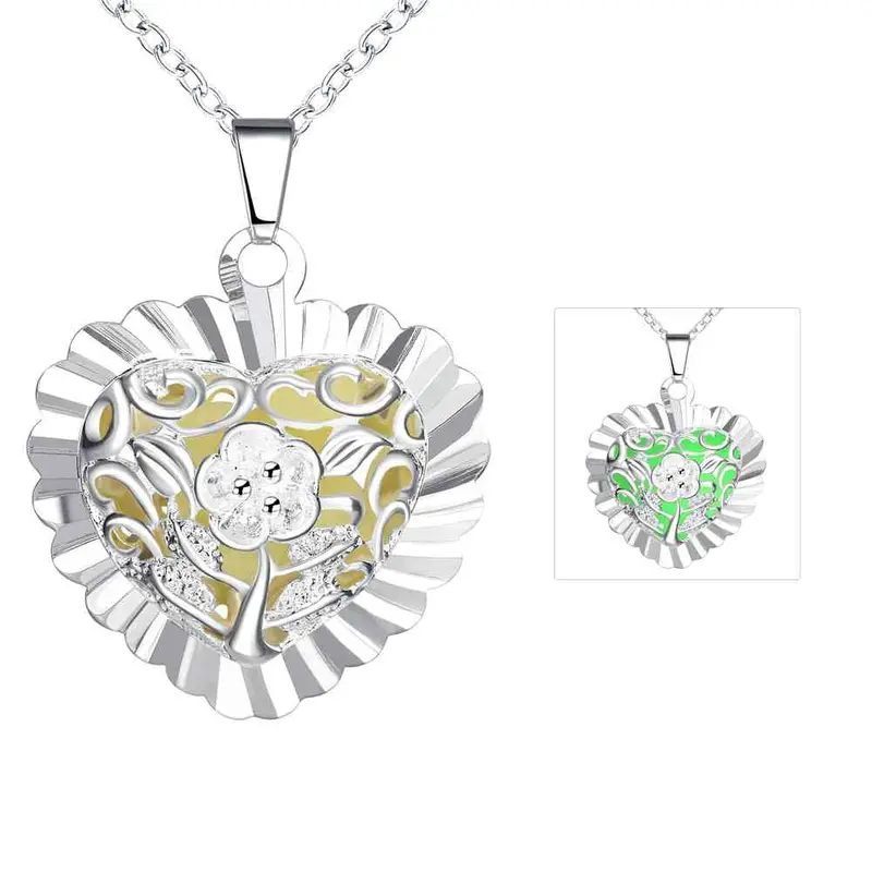 Exo Glowing Luminous Necklace Men Sea Flower Collares Jewelry Luyn 24 2