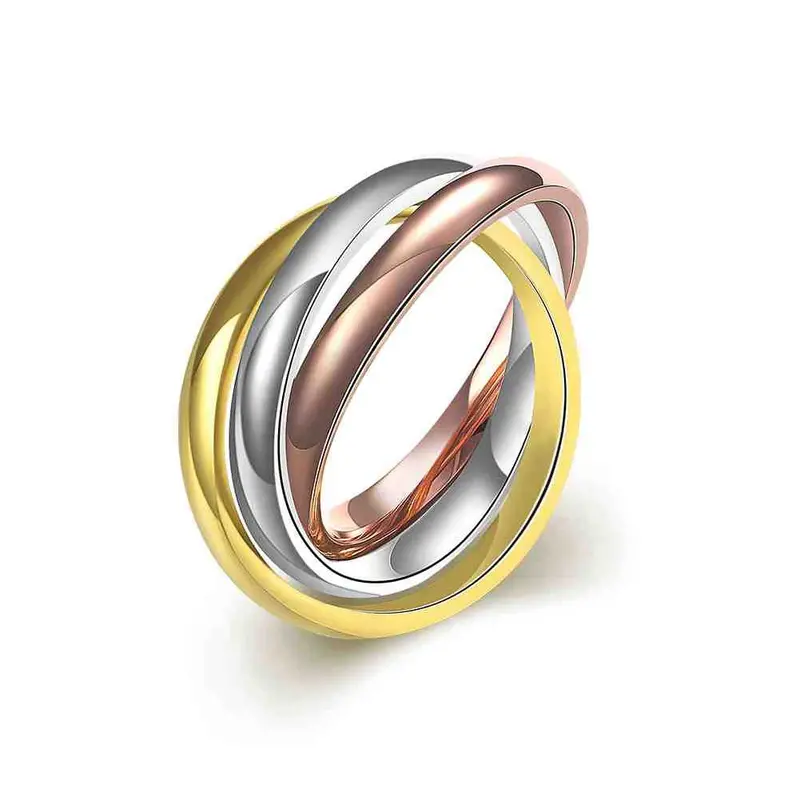 Exo Men's Titanium Steel Rings Three Color Interchange Anillos Bear Horloge119 1