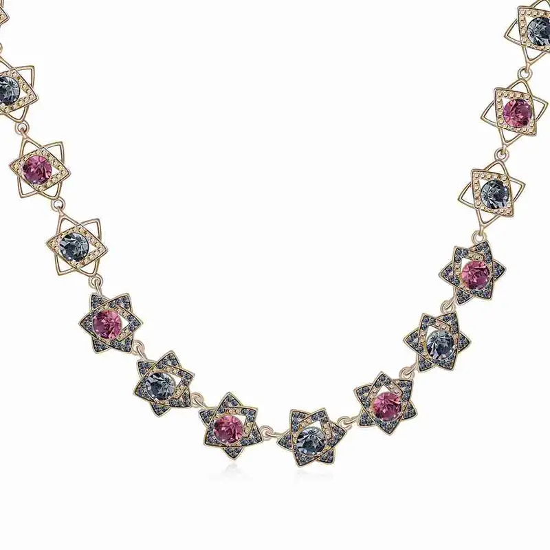 Exo Necklace Men Round Flower Color Collares Wedding Decoration35 5