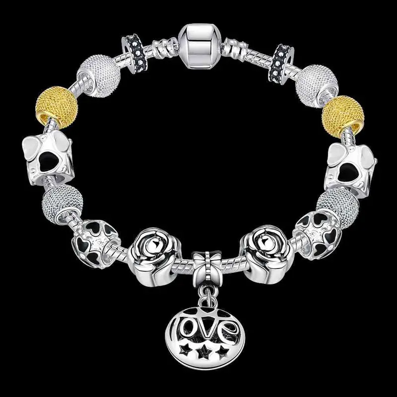 Exo Silver Bracelets Amp Bangles Color Ball Pendant Bracelete Joyas Pfdh 36 2
