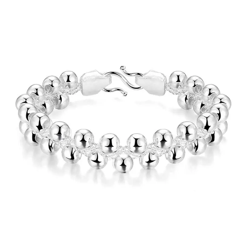 Exo Silver Bracelets Rounded Bead One Direction Fine Jewelry Hbh  8 1