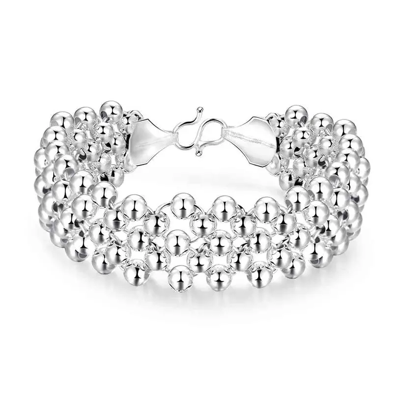 Exo Silver Bracelets Rounded Bead One Direction Fine Jewelry Hbh 8 3