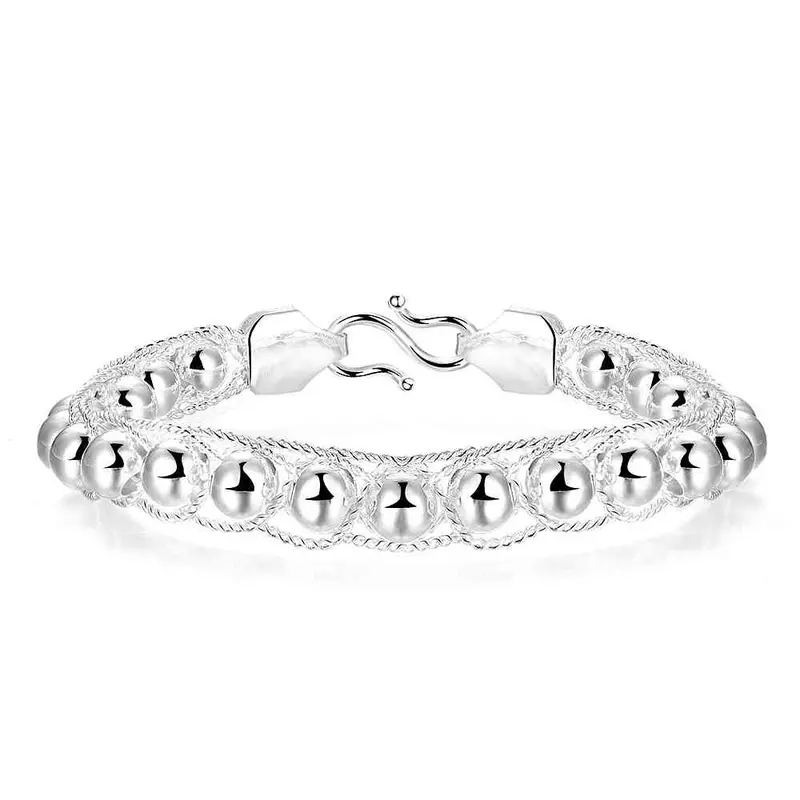 Exo Silver Bracelets Rounded Bead One Direction Fine Jewelry Hbh 8 4