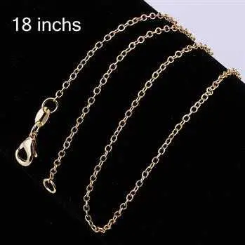 Exo Silver Plated Chain 1M 18Inch Bead Men Jewelry 1 2