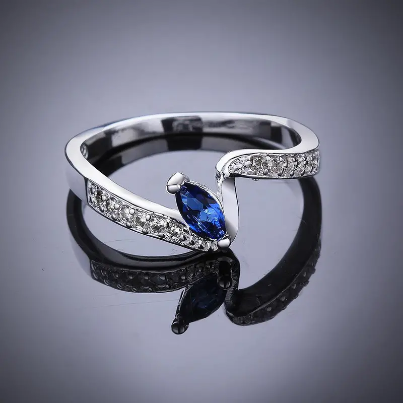 Exo Silver Plated Engagement Rings Hiting The Finish Anillos Bear Elegant111 8