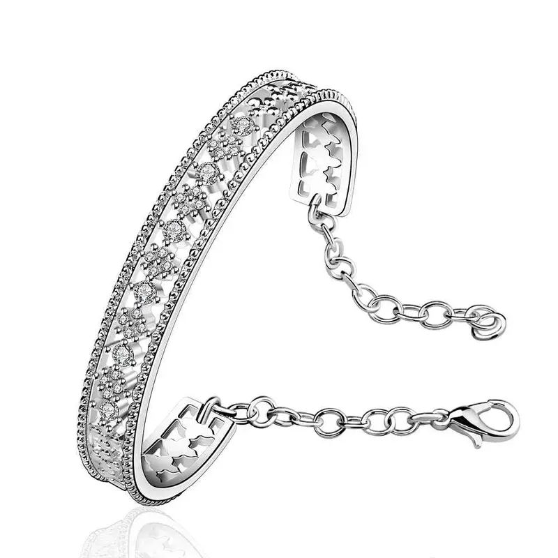 Exo Silver Plated Half Cilcle C Men Bracelet Men Jewelry Smtb216 1