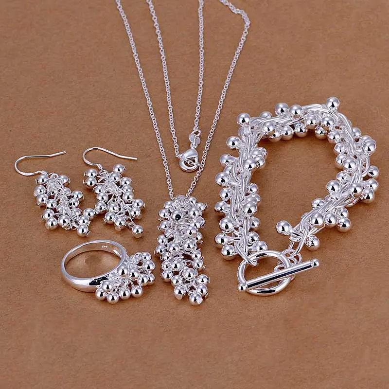 Exo Silver Plated Jewelry Sets Beads Bracelet Necklace Sets Sport 8 4