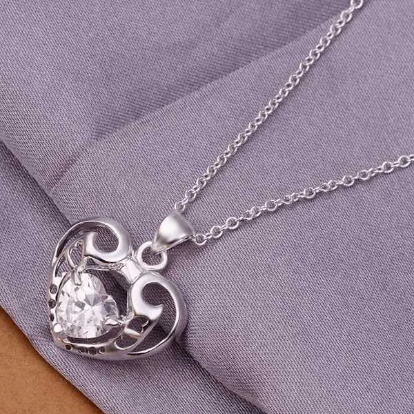Exo Silver Plated Pendant Insets Hollow Heart-Shaped Tattoo Choker Margarida 1