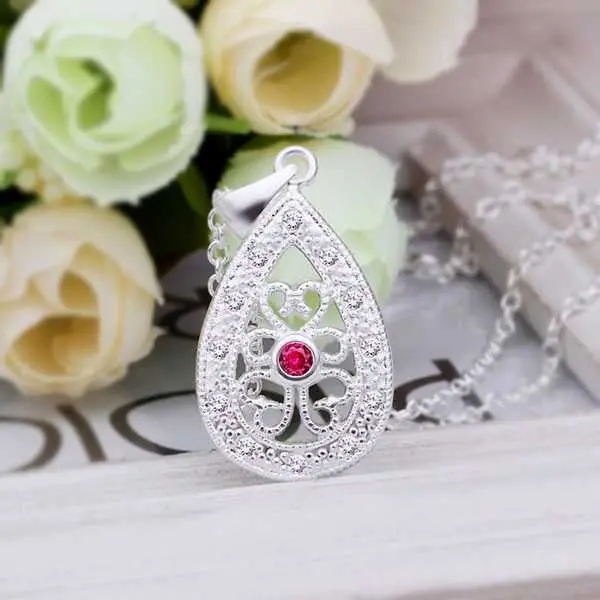 Exo Silver Plated Statement Necklace Crystal Round Pendant Collier Plastron Floating Charms191 4