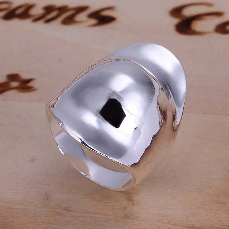 Exo Silver Plated Wedding Ring Water Ripples Aliancas Accessories 34 1