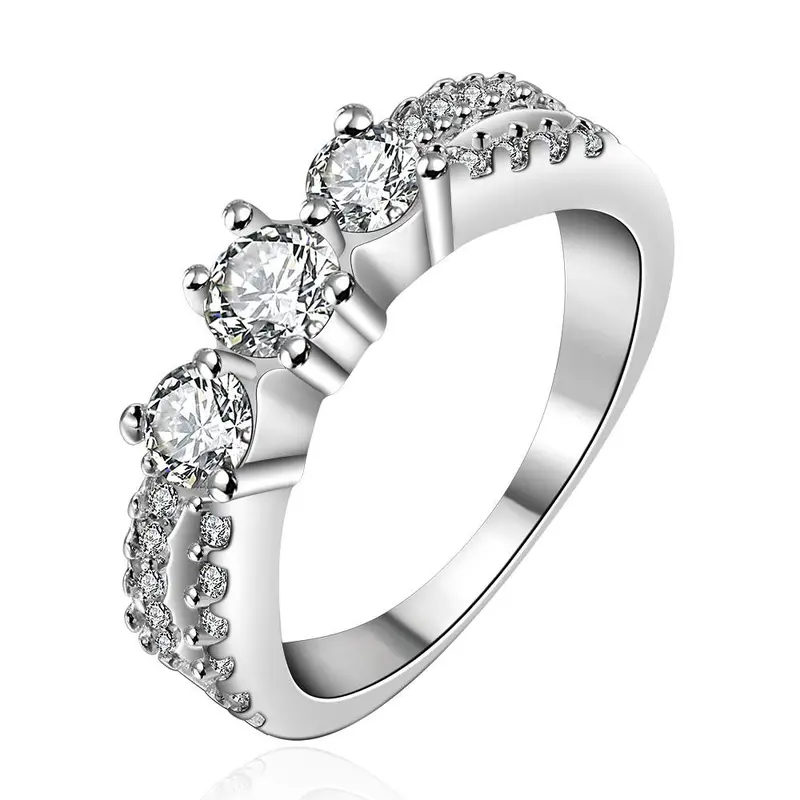 Exo Silver Rings Retro White Stone Anillos Costume Jewellery 13 1