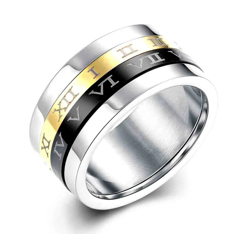 Exo Titanium Steel Rings Three Color Arc Opal Ruby Jewelry122 1