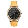 Exquisite Able Unique Leather Watchband Quartz Watch Set With Diamond Korean Style Watch 2