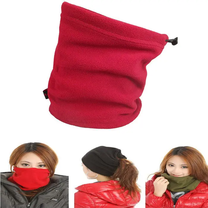 Exquisite Fleece Scarf Neck Warmer Face Mask Hat Suzie 3