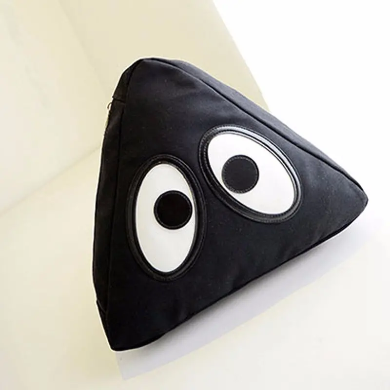 Eye Stripe Triangle Pettern Backpacks Women Canvas Small School Bag Travel Backpack Shoulder Rucksack Mochila Mujeres 1