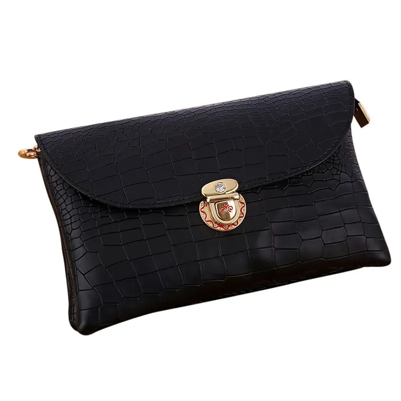 Fahsion Sold Women Crocodile Pattern Leather Shoulder Messenger Hbag Bag Ladies Pouch 1
