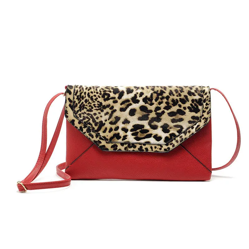Fahsion Women Bag Luxury Shining Leopard Envelope Satchel Cross Body Shoulder Bags Bolsa Feminina Hbags 1