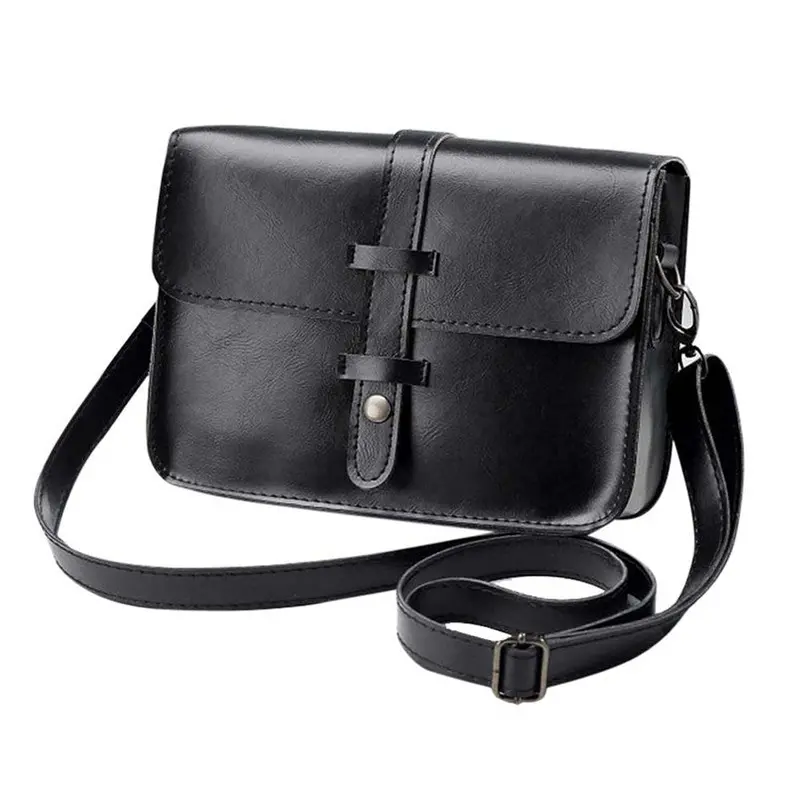 Fahsion Women Vintage Bag Leather Crossbody Shoulder Messenger Bag Ladies Womens' Pouch Clutch Messenger Hbag Bolsa Feminina 2