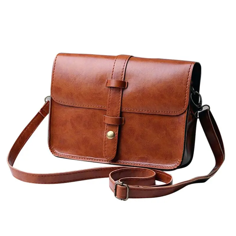 Fahsion Women Vintage Bag Leather Crossbody Shoulder Messenger Bag Ladies Womens' Pouch Clutch Messenger Hbag Bolsa Feminina 3