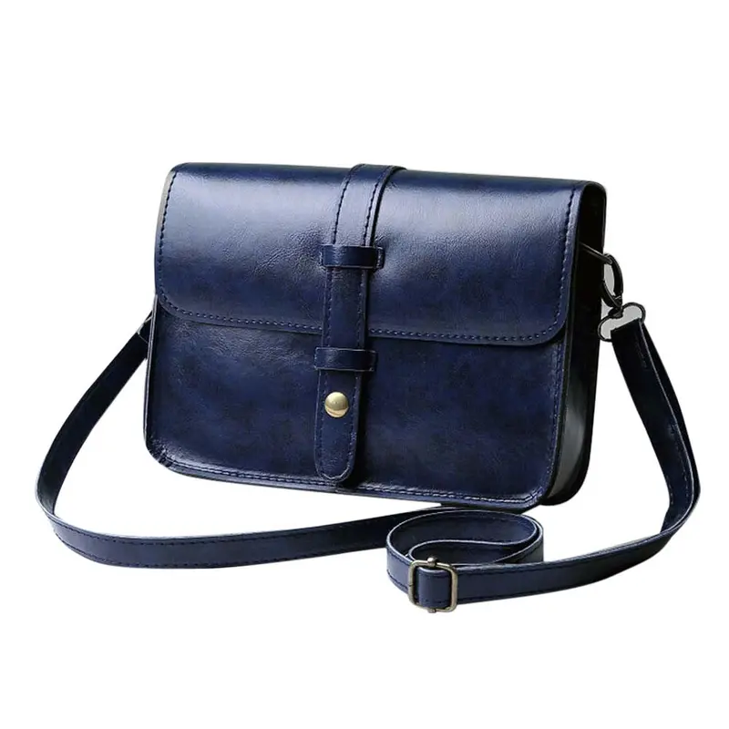 Fahsion Women Vintage Bag Leather Crossbody Shoulder Messenger Bag Ladies Womens' Pouch Clutch Messenger Hbag Bolsa Feminina 5