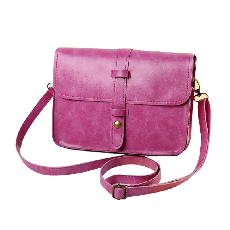 Fahsion Women Vintage Bag Leather Crossbody Shoulder Messenger Bag Ladies Womens' Pouch Clutch Messenger Hbag Bolsa Feminina 6