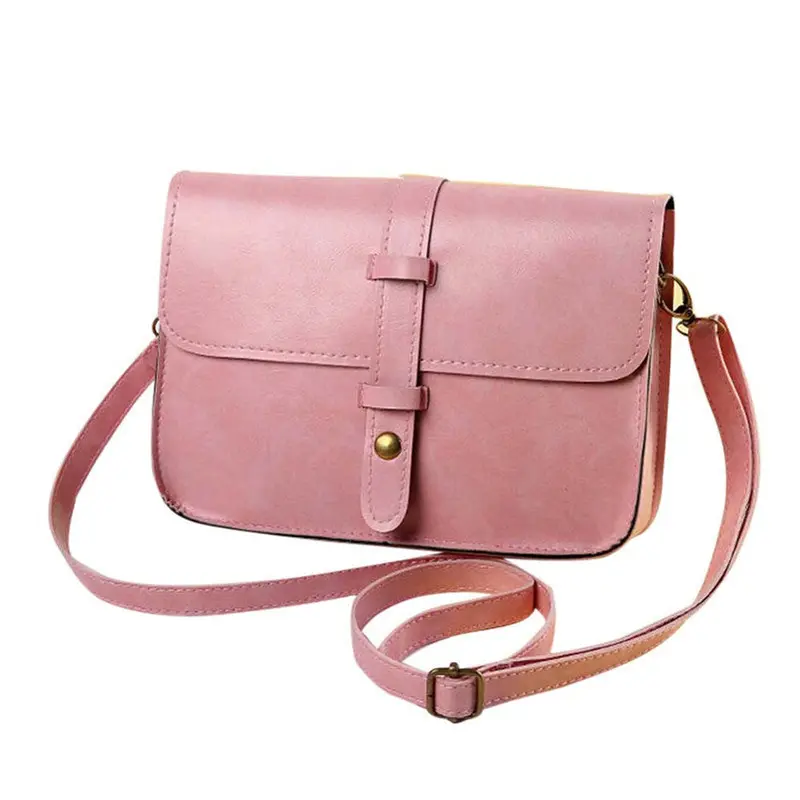 Fahsion Women Vintage Bag Leather Crossbody Shoulder Messenger Bag Ladies Womens' Pouch Clutch Messenger Hbag Bolsa Feminina 7