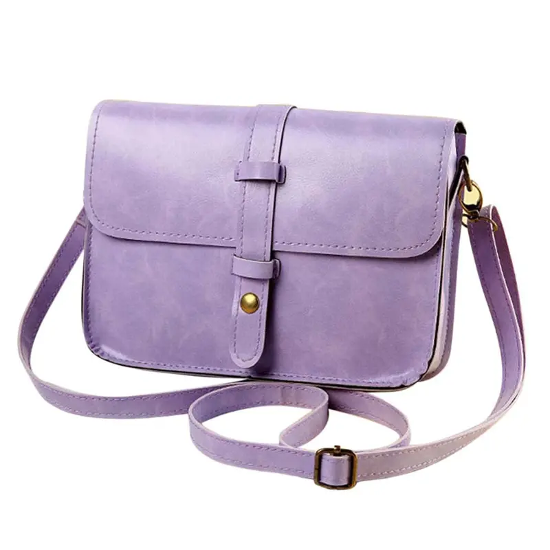Fahsion Women Vintage Bag Leather Crossbody Shoulder Messenger Bag Ladies Womens' Pouch Clutch Messenger Hbag Bolsa Feminina 8