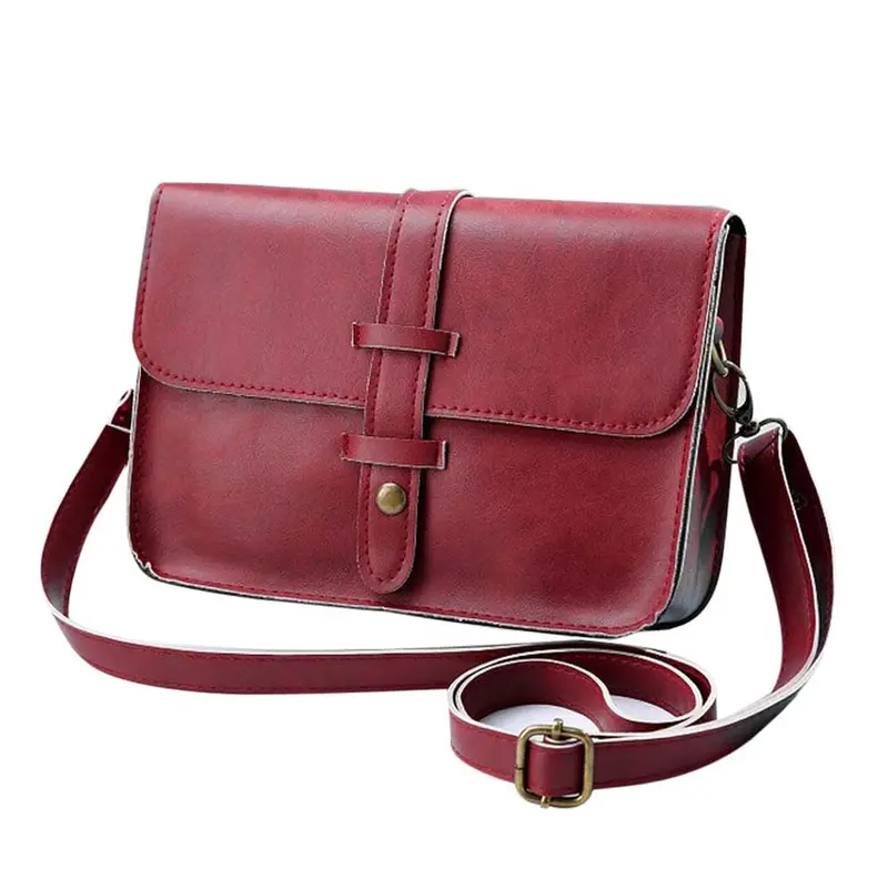 Fahsion Women Vintage Bag Leather Crossbody Shoulder Messenger Bag Ladies Womens' Pouch Clutch Messenger Hbag Bolsa Feminina 9